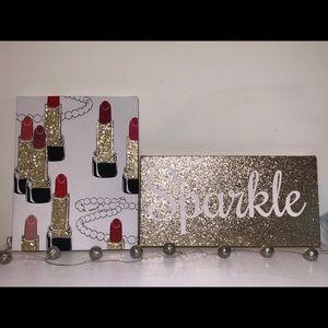 Canvas Makeup wall hangings